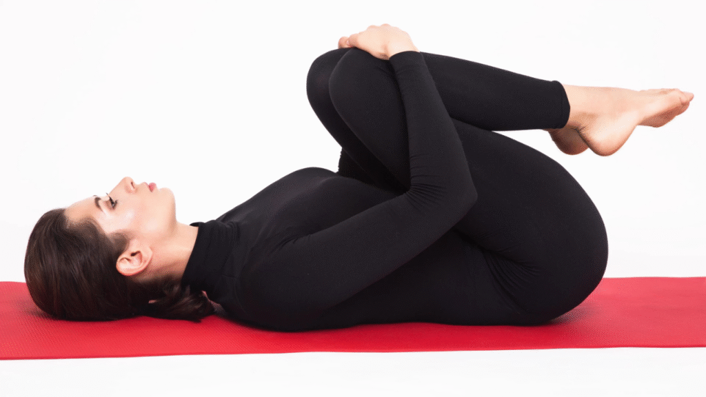 Simple Night Yoga Stretches for insomnia relief