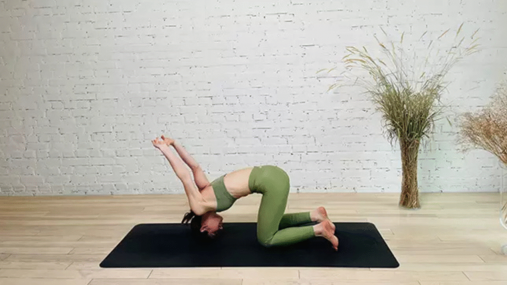 Simple Night Yoga Stretches for insomnia relief