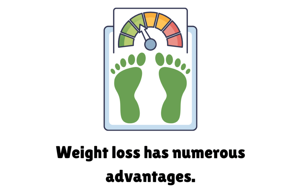 Weight loss has numerous advantages.