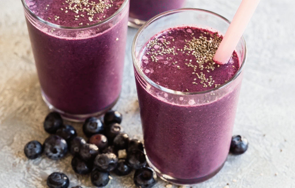 . Berry-Chia Protein Smoothie