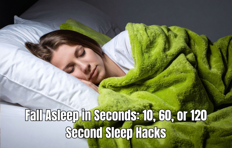 Fall Asleep in Seconds: 10, 60, or 120 Second Sleep Hacks