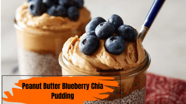 Creamy High-Protein Peanut Butter Blueberry Chia Pudding