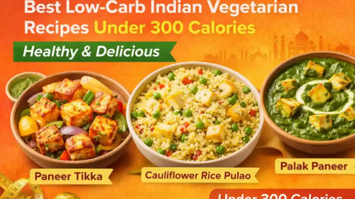 Best Low-Carb Indian Vegetarian Recipes Under 300 Calories