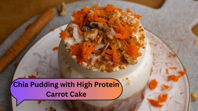 Chia Pudding with High Protein Carrot Cake
