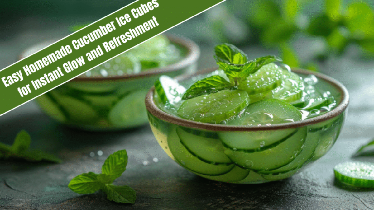 Easy Homemade Cucumber Ice Cubes for Instant Glow and Refreshment
